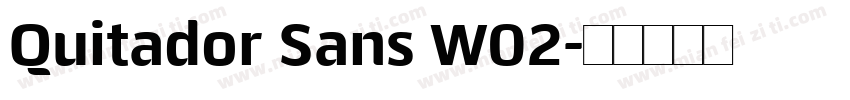 Quitador Sans W02字体转换